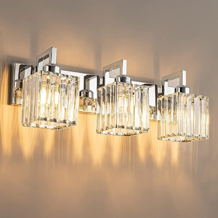 Everly Quinn Nola 3 Light Dimmable Vanity Light Wayfair